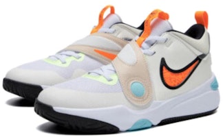 兒童 Nike 防滑耐磨 低幫 兒童籃球鞋 白橙 Lookbook 兒童 Nike 防滑耐磨 低幫 兒童籃球鞋 白橙