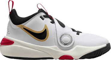 (Youth) Nike Team Hustle D11 'White Gold University Red' DV8996-104 (Youth) Nike Team Hustle D11 'White Gold University Red' DV8996-104