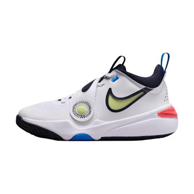 (Youth) Nike Team Hustle D11 'White Photo Blue Light Lemon Twist'
