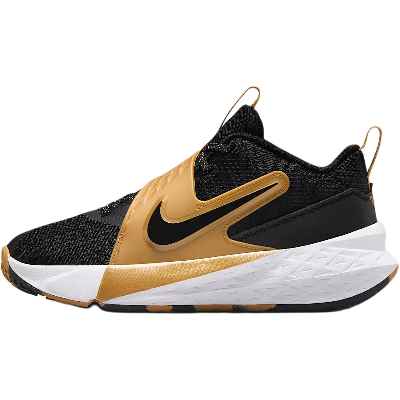 (Youth) Nike Team Hustle D12 'Black Metallic Gold' HF6279-003