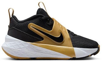 (Youth) Nike Team Hustle D12 'Black Metallic Gold' HF6280-003 (Youth) Nike Team Hustle D12 'Black Metallic Gold' HF6280-003