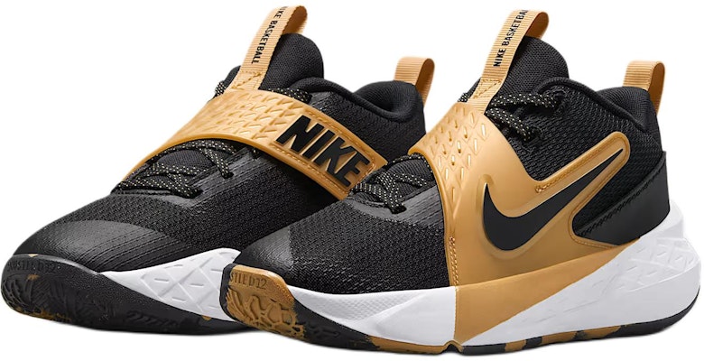 (Youth) Nike Team Hustle D12 'Black Metallic Gold' HF6279-003 Lookbook (Youth) Nike Team Hustle D12 'Black Metallic Gold' HF6279-003