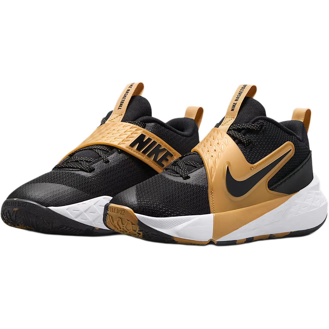 Shop (Youth) Nike Team Hustle D12 'Black Metallic Gold' HF6279-003