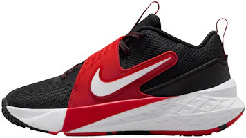(Youth) Nike Team Hustle D12 'Black University Red' HF6279-001 (Youth) Nike Team Hustle D12 'Black University Red' HF6279-001