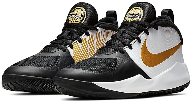 (Youth) Nike Team Hustle D9 'Black Metallic Gold' AQ4224-004 Lookbook (Youth) Nike Team Hustle D9 'Black Metallic Gold' AQ4224-004