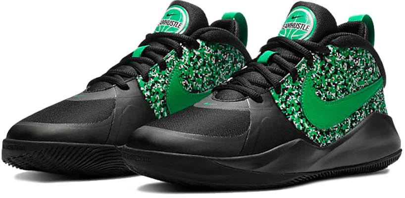 (JR) Nike Team Hustle D9 ''Digital Pixel - Zwart Lucky Green'' DC1992-001 Lookbook (JR) Nike Team Hustle D9 ''Digital Pixel - Zwart Lucky Green'' DC1992-001