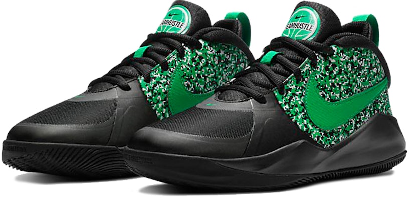 (Youth) Nike Team Hustle D9 'Digital Pixel - Black Lucky Green' DC1992-001 Lookbook (Youth) Nike Team Hustle D9 'Digital Pixel - Black Lucky Green' DC1992-001