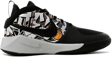 大童 Nike Team Hustle D 9 緩震防滑耐磨 低筒 籃球鞋 黑白 Order 大童 Nike Team Hustle D 9 緩震防滑耐磨 低筒 籃球鞋 黑白