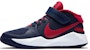 (JR) Nike Team Hustle D9 FlyEase 'Midnight Navy University Red' Lelaki. BV2952-400