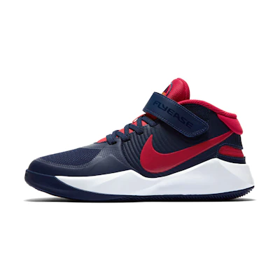 (Youth) Nike Team Hustle D9 FlyEase 'Midnight Navy University Red'