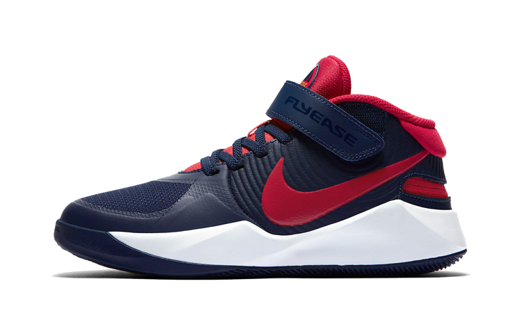 (Youth) Nike Team Hustle D9 FlyEase 'Midnight Navy University Red' BV2952-400