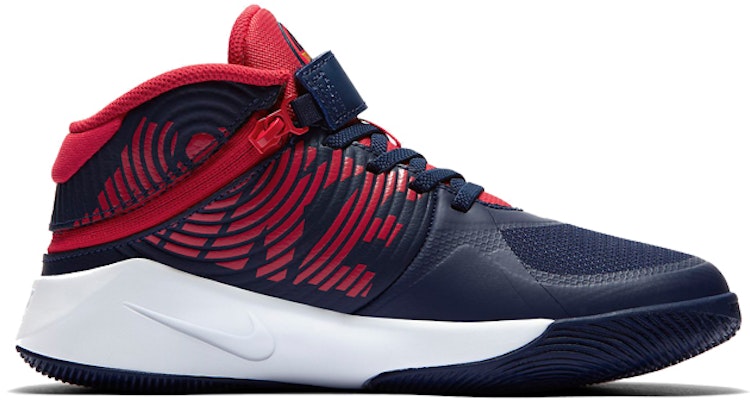 (Youth) Nike Team Hustle D9 FlyEase 'Midnight Navy University Red' BV2952-400 Order (Youth) Nike Team Hustle D9 FlyEase 'Midnight Navy University Red' BV2952-400