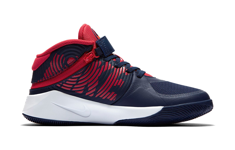 Order (JR) Nike Team Hustle D9 FlyEase ''Bleu Nuit Rouge Université'' BV2952-400