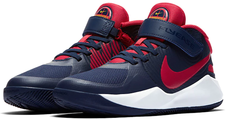 (JR) Nike Team Hustle D9 FlyEase ''Bleu Nuit Rouge Université'' BV2952-400 Lookbook (JR) Nike Team Hustle D9 FlyEase ''Bleu Nuit Rouge Université'' BV2952-400