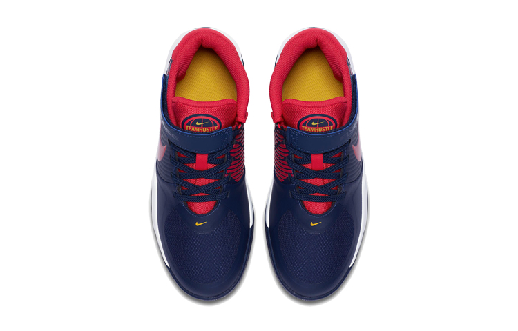 Shop (JR) Nike Team Hustle D9 FlyEase ''Bleu Nuit Rouge Université'' BV2952-400