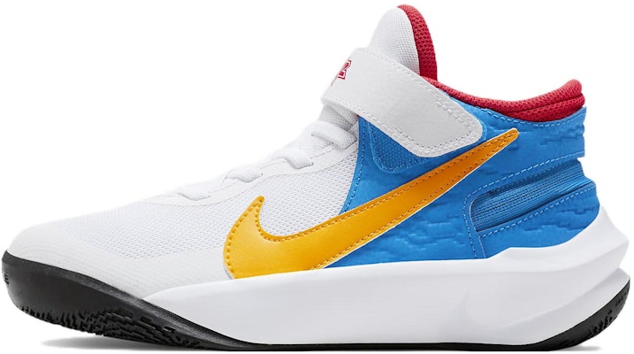 (Youth) Nike Team Hustle D 10 'White Blue Yellow' DV9110-171 Buy (Youth) Nike Team Hustle D 10 'White Blue Yellow' DV9110-171