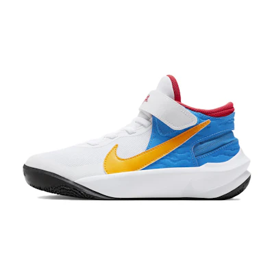 (Youth) Nike Team Hustle D 10 'White Blue Yellow'