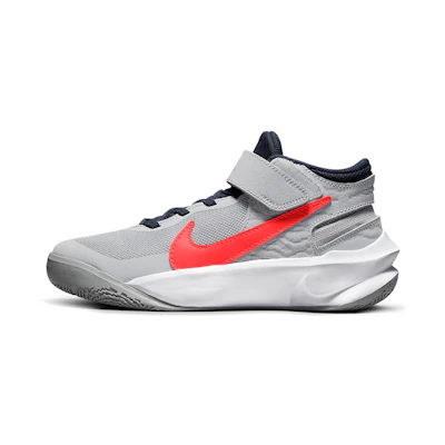 (Youth) Nike Team Hustle D 10 FlyEase 'Gray Red'