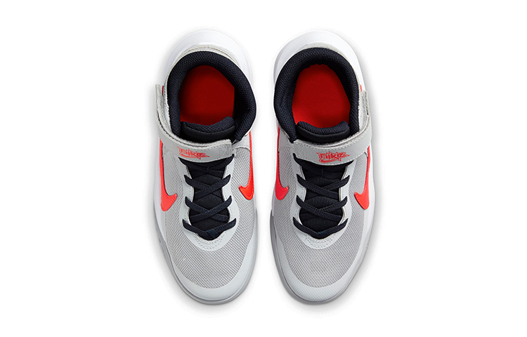 Shop (Youth) Nike Team Hustle D 10 FlyEase 'Gray Red' DD7303-006