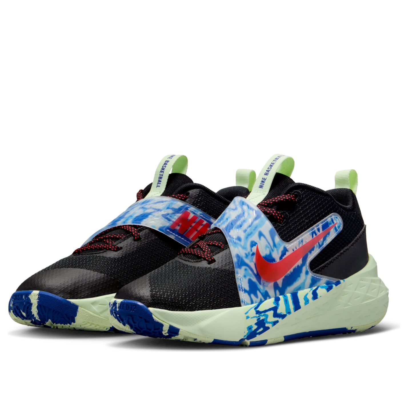 Shop (JR) Nike Team Hustle D 12 ''Noir Game Royal'' IQ0815-001