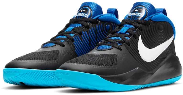 (Youth) Nike Team Hustle D 9 'Black White Blue' AQ4224-012 Lookbook (Youth) Nike Team Hustle D 9 'Black White Blue' AQ4224-012