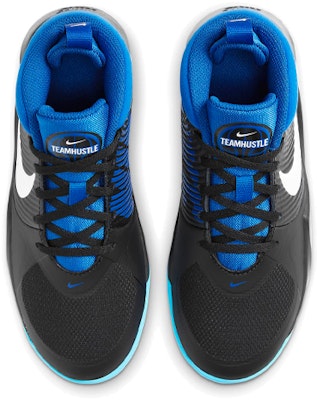 (JR) Nike Team Hustle D 9 'Negro Blanco Azul' AQ4224-012 Shop (JR) Nike Team Hustle D 9 'Negro Blanco Azul' AQ4224-012