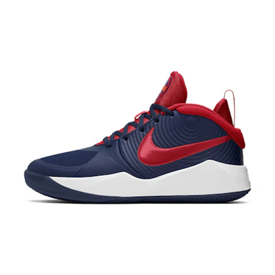 (Youth) Nike Team Hustle D 9 Actual Combat Blue/Red