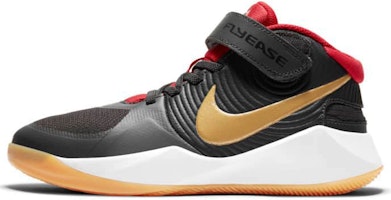 (Youth) Nike Team Hustle D 9 FlyEase 'Black Red Gold' BV2952-003 (Youth) Nike Team Hustle D 9 FlyEase 'Black Red Gold' BV2952-003