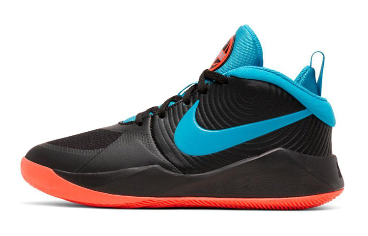 (Youth) Nike Team Hustle D 9 High-Top Black/Blue/Orange AQ4224-006