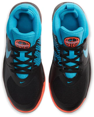 (JR) Nike Team Hustle D 9 High-Top Zwart/Blauw/Oranje AQ4224-006 Shop (JR) Nike Team Hustle D 9 High-Top Zwart/Blauw/Oranje AQ4224-006