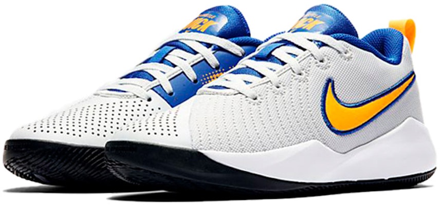 (JR) 耐克 Team Hustle Quick 2 '白蓝黄' 篮球鞋 AT5298-011 Lookbook (JR) 耐克 Team Hustle Quick 2 '白蓝黄' 篮球鞋 AT5298-011