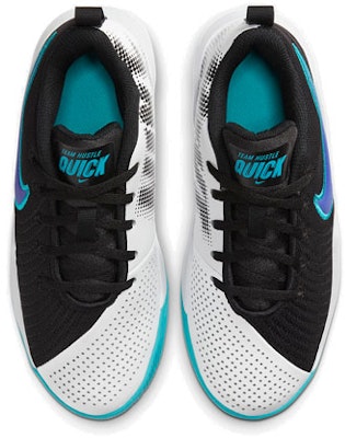 (Youth) Nike Team Hustle Quick 2 Black/White/Blue AT5298-009 Shop (Youth) Nike Team Hustle Quick 2 Black/White/Blue AT5298-009