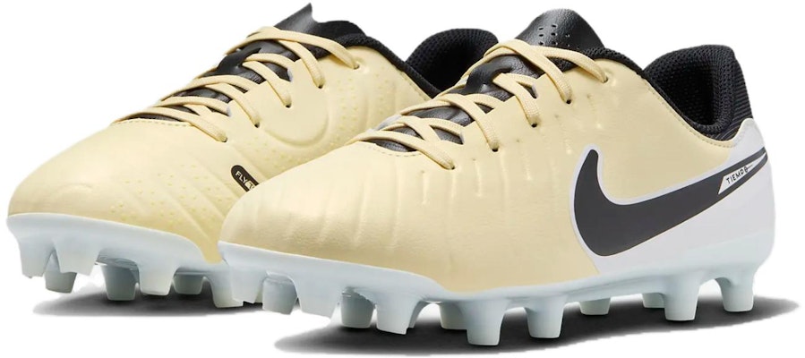 兒童 Nike Jr. Tiempo Legend 10 Academy MG 舒適百搭 防滑減震 低筒 兒童足球鞋 米黑白色 Lookbook 兒童 Nike Jr. Tiempo Legend 10 Academy MG 舒適百搭 防滑減震 低筒 兒童足球鞋 米黑白色