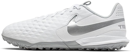 (Youth) Nike Tiempo Legend 8 Academy TF Turf 'White Silver' AT5736-100 (Youth) Nike Tiempo Legend 8 Academy TF Turf 'White Silver' AT5736-100