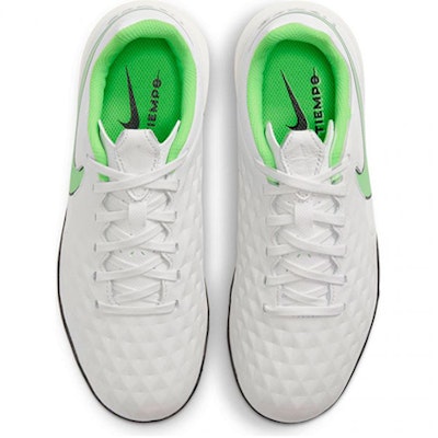 兒童 Nike JR Tiempo Legend 8 TF Academy 草地足球鞋 白綠色 Shop 兒童 Nike JR Tiempo Legend 8 TF Academy 草地足球鞋 白綠色