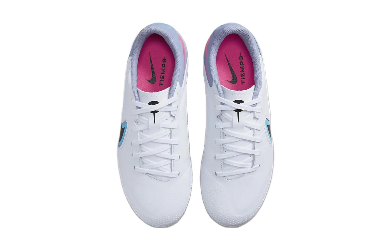 Shop 兒童 Nike Tiempo Legend 9 Academy HG 人造草坪 耐磨透氣 低幫 兒童足球鞋 白黑