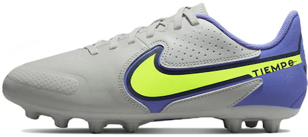 (Youth) Nike Tiempo Legend 9 Academy HG Hard Ground 'Gray Yellow' DB0445-075 (Youth) Nike Tiempo Legend 9 Academy HG Hard Ground 'Gray Yellow' DB0445-075
