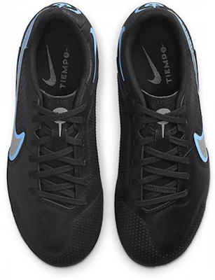 兒童 Nike JR Tiempo Legend 9 Academy FG/MG 多場地足球鞋 黑藍 Shop 兒童 Nike JR Tiempo Legend 9 Academy FG/MG 多場地足球鞋 黑藍