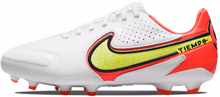 (Youth) Nike Tiempo Legend 9 Pro FG 'White Orange' DA1335-176 (Youth) Nike Tiempo Legend 9 Pro FG 'White Orange' DA1335-176