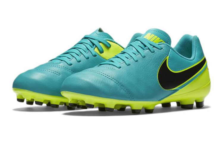 Order (JR) Nike Tiempo Legend VI FG Fußballschuhe ''Blau Grün'' 819186-307