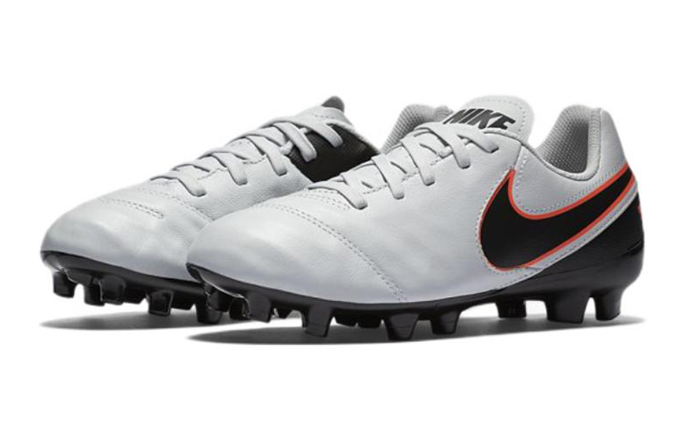 Order (JR) 나이키 티엠포 레전드 6 FG 회/검/주 (Nike Tiempo Legend 6 FG Gray/Black/Orange - shortened) 819186-001