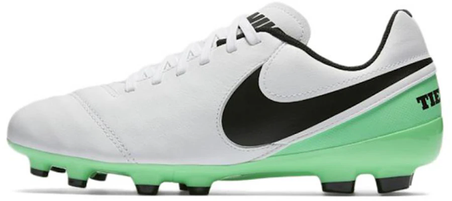 (JR) Nike Tiempo Legend VI FG Terreno Firme 'Blanco Verde Negro' 819186-103 Buy (JR) Nike Tiempo Legend VI FG Terreno Firme 'Blanco Verde Negro' 819186-103