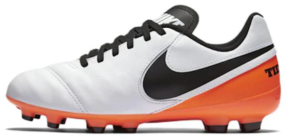 (Youth) Nike Tiempo Legend VI FG Firm Ground 'White Orange Black' 819186-108 (Youth) Nike Tiempo Legend VI FG Firm Ground 'White Orange Black' 819186-108