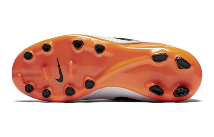 Purchase (JR) Nike Tiempo Legend VI FG Sepatu Bola 'Putih Oranye Hitam' 819186-108