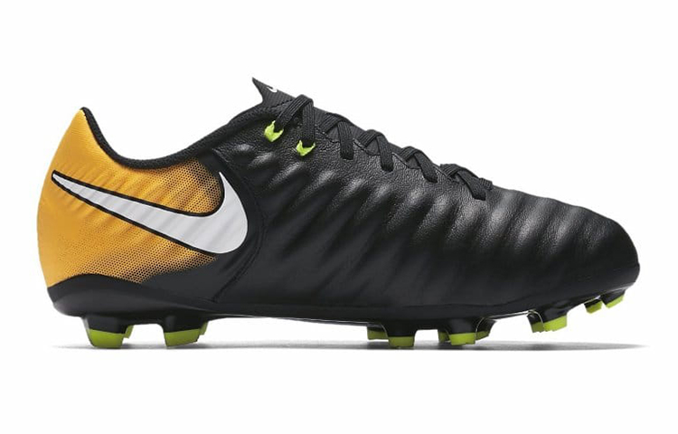 Order 大童 Nike JR Tiempo Ligera 6 FG 硬地足球鞋 黑黃色