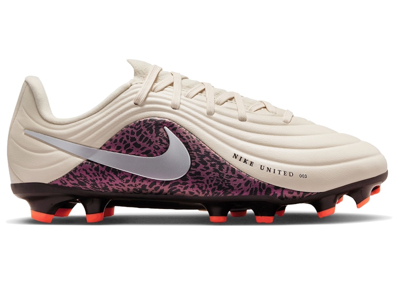 (Youth) Nike United Jr. Tiempo Maestro Academy MG Low 'Fossil Burgundy Crush Metallic Silver'