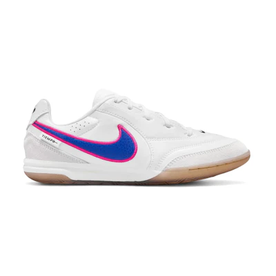 (Youth) Nike Jr. Tiempo Streetgato IC Low 'White Pink Blast Racer Blue'