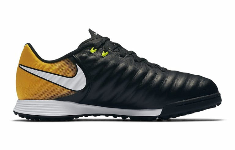 Order 兒童 Nike JR TiempoX Ligera 4 TF 草地足球鞋 黑黃色