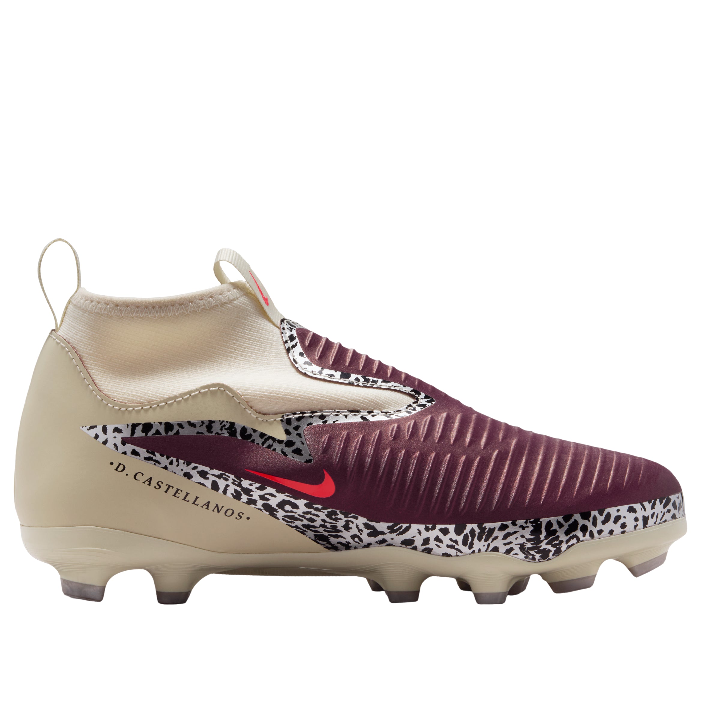Details for (JR) Nike United Jr. Phantom 6 High Academy MG ''Burgundy Crush'' Voetbalschoenen IO8481-661