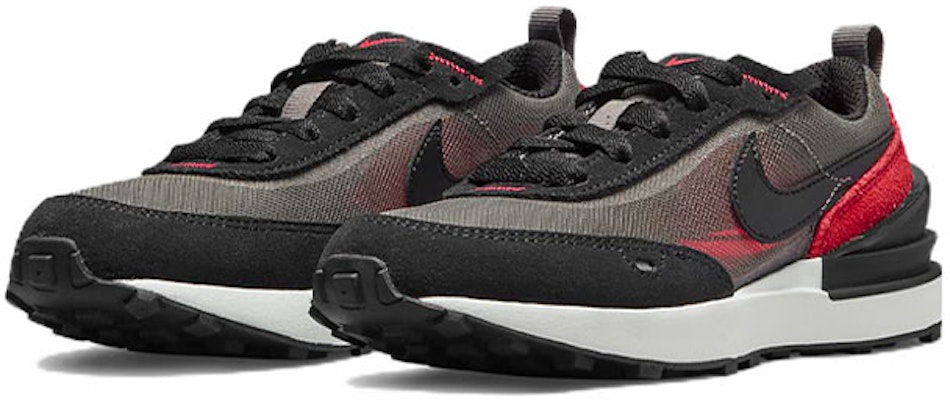 (Youth) Nike Waffle One 'Flat Pewter Siren Red' DC0480-006 Lookbook (Youth) Nike Waffle One 'Flat Pewter Siren Red' DC0480-006